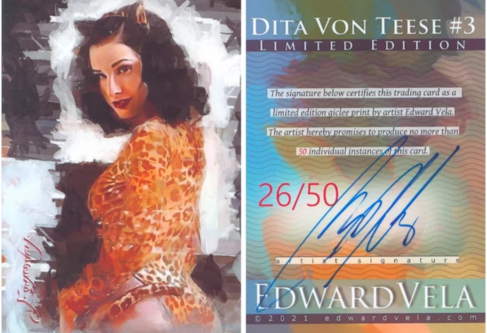 Dita Von Teese autograph
