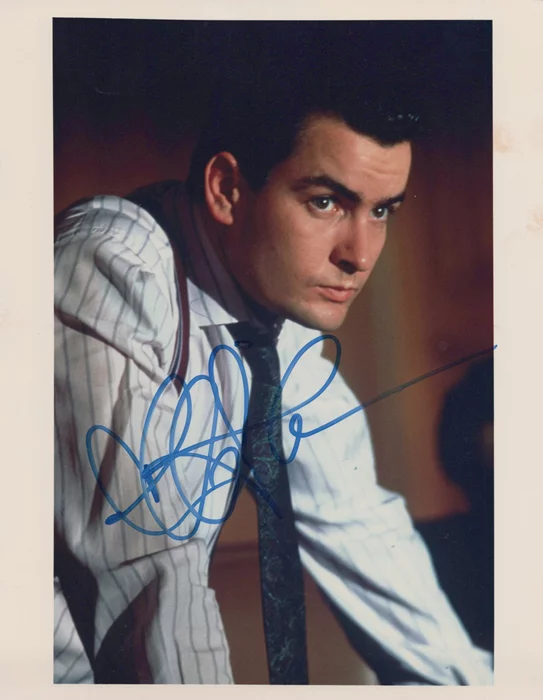 Charlie Sheen autograph