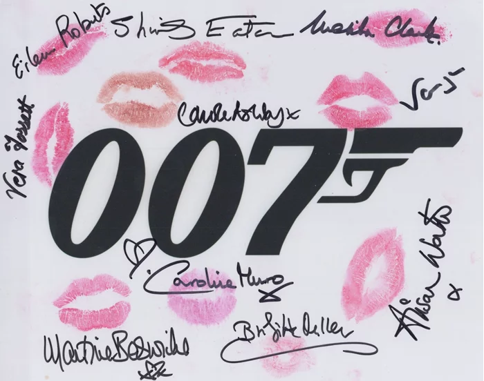 James Bond Girls autograph