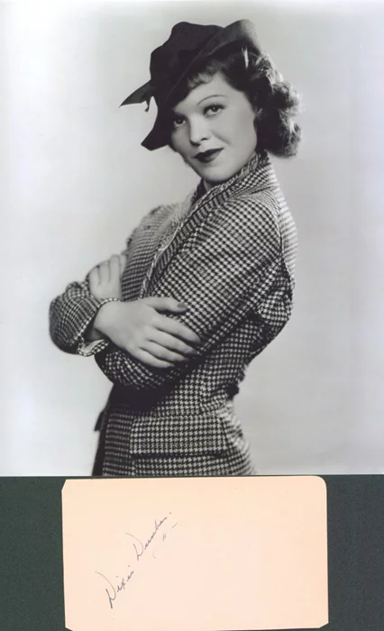 Dixie Dunbar autograph