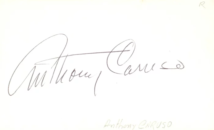 Anthony Caruso autograph