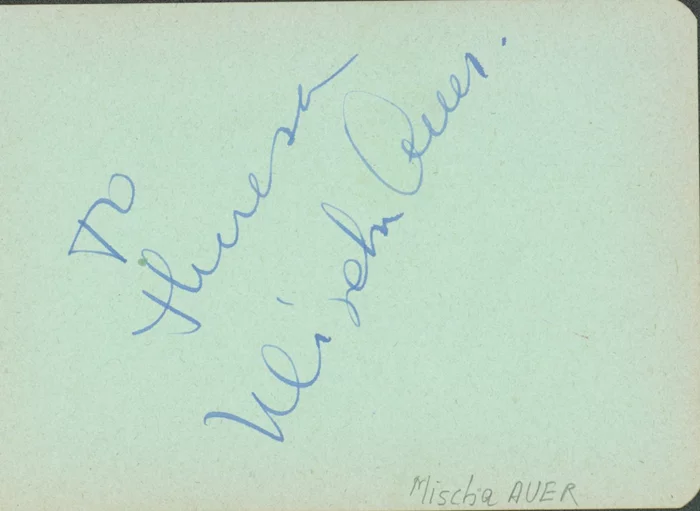 Mischa Auer autograph