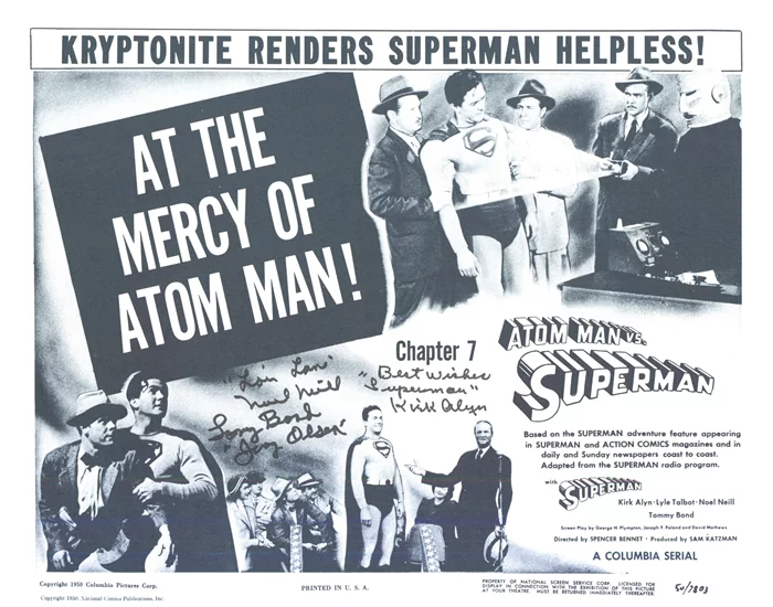 Atom Man vs Superman autograph