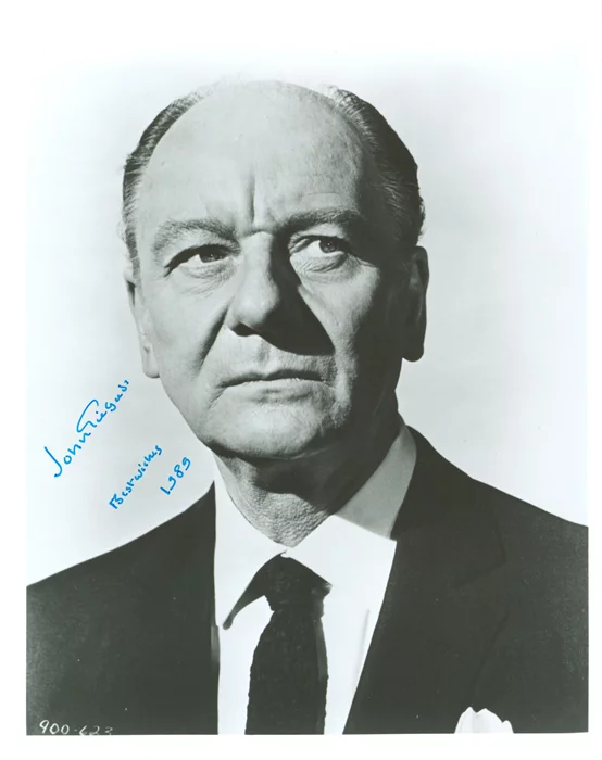 John Gielgud autograph