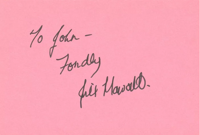 Jill Haworth autograph