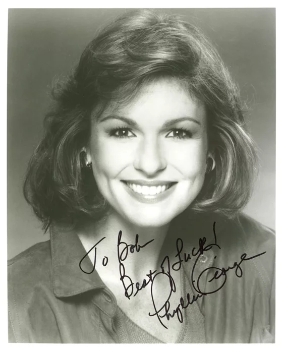 Phyllis George autograph