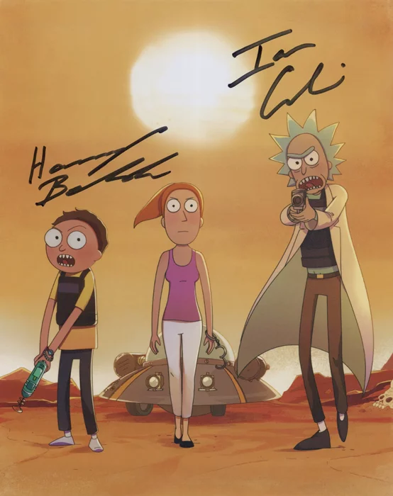 Rick and Morty autograph