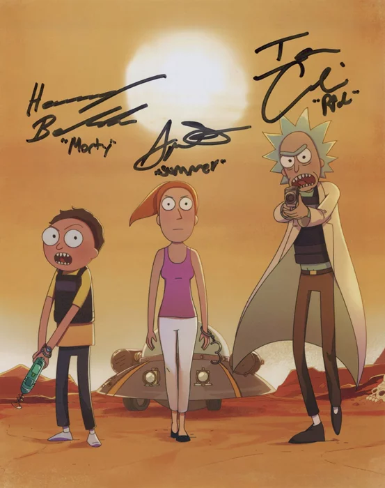 Rick and Morty autograph