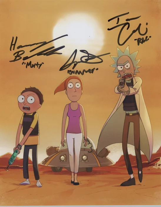 Rick and Morty autograph