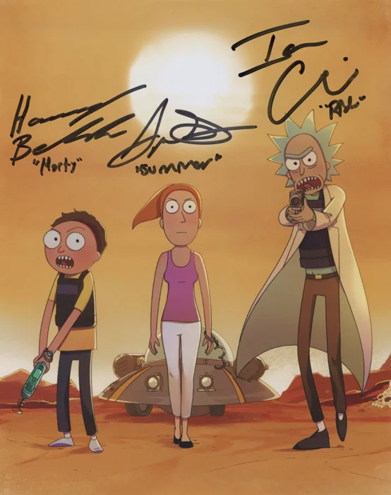 Rick and Morty autograph