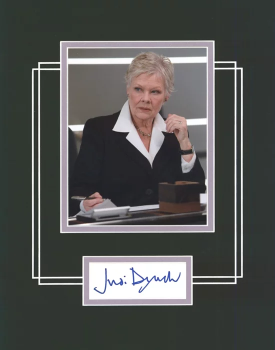 Judi Dench autograph