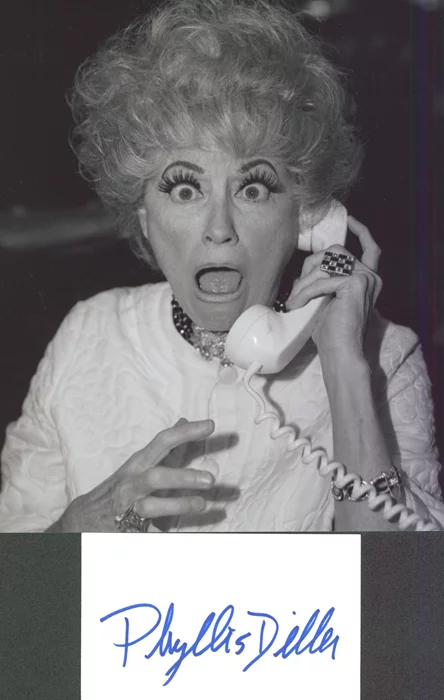 Phyllis Diller autograph