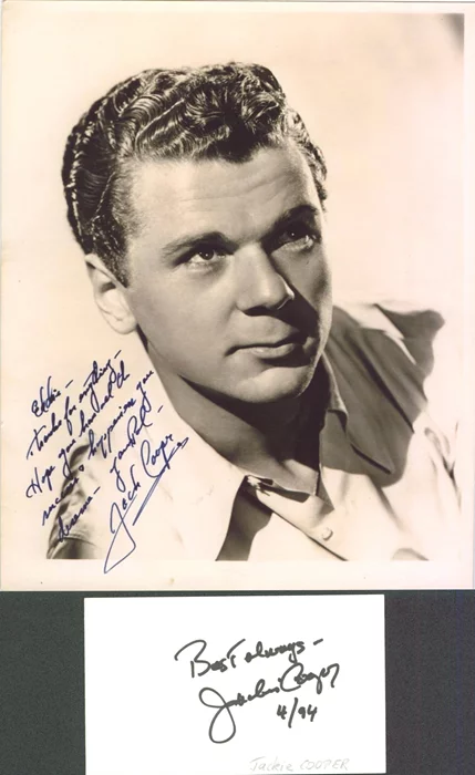 Jackie Cooper autograph