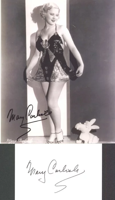 Mary Carlisle autograph