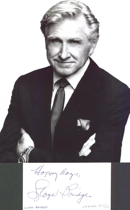 Lloyd Bridges autograph