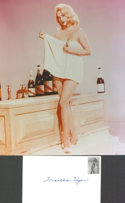 Martha Hyer autograph