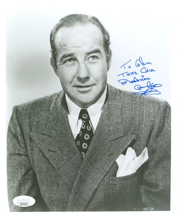 Broderick Crawford autograph