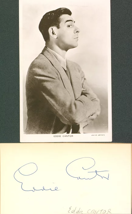 Eddie Cantor autograph