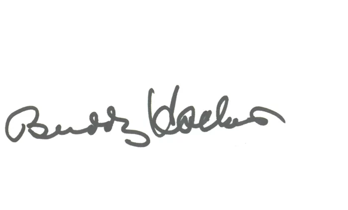 Buddy Hackett autograph