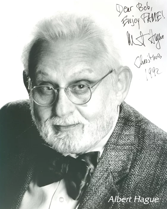 Albert Hague autograph