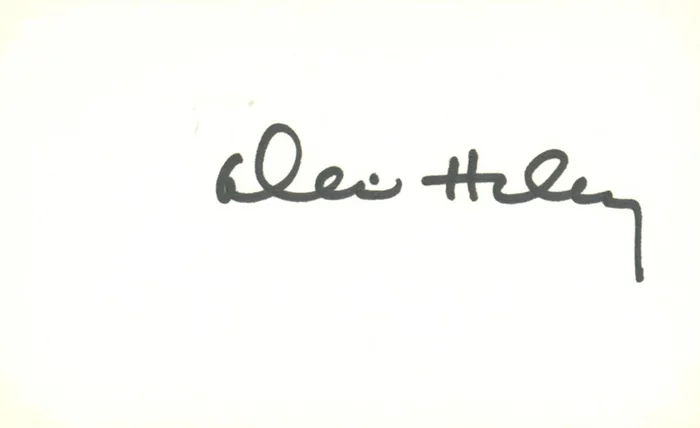 Alex Haley autograph
