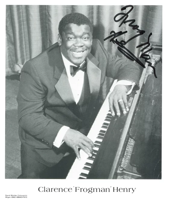 Clarence Frogman Henry autograph