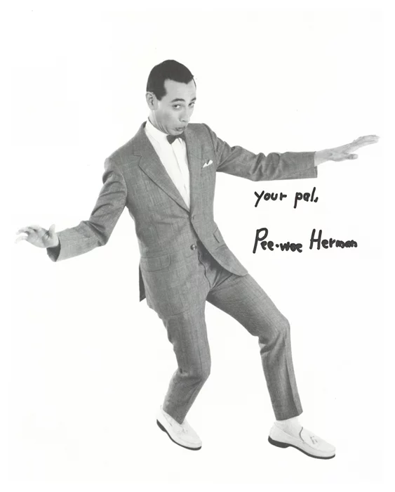 Pee-Wee Herman autograph