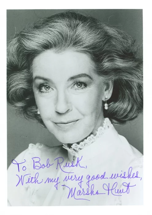 Marsha Hunt autograph