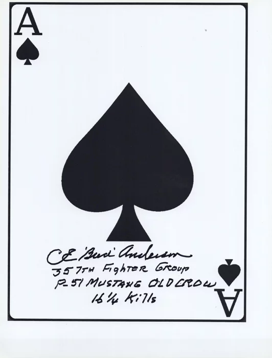 Bud Anderson autograph