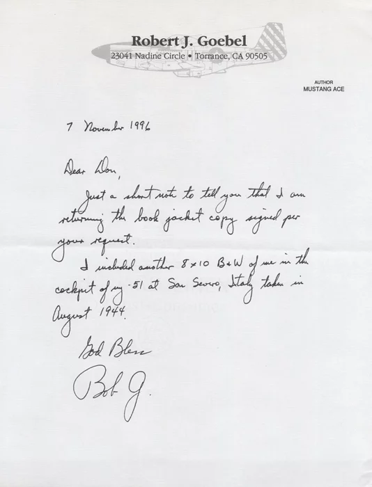 Bob Goebel autograph