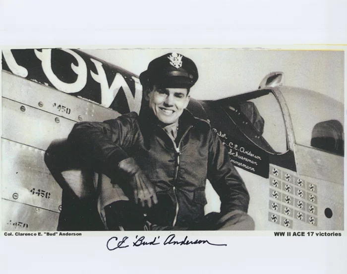 Bud Anderson autograph