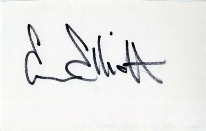 Emun Elliott autograph
