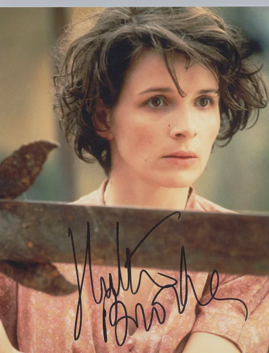 Juliette Binoche autograph