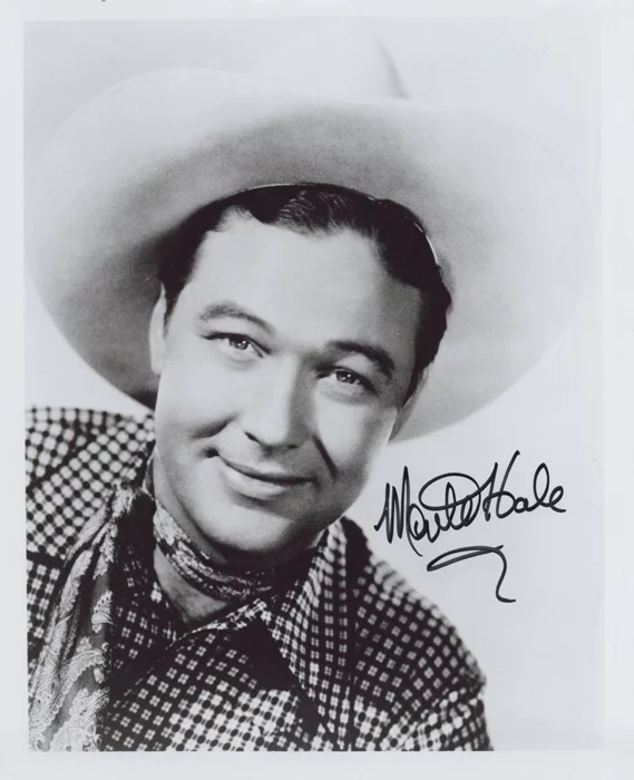 Monte Hale autograph
