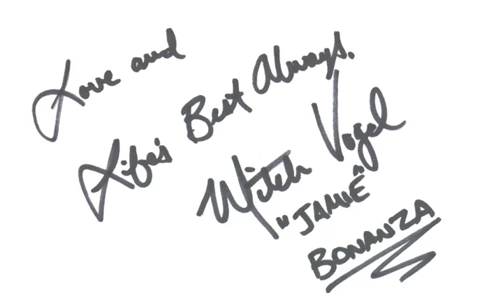 Mitch Vogel autograph