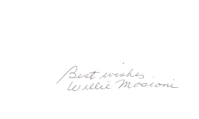 Willie Mosconi autograph