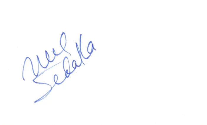 Neil Sedaka autograph