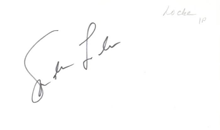 Sondra Locke autograph