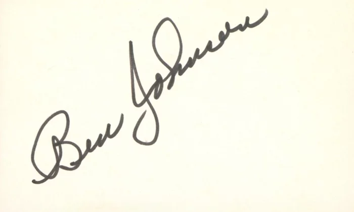 Ben Johnson autograph