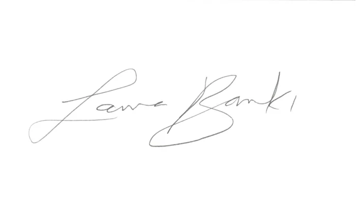 Laura Banks autograph
