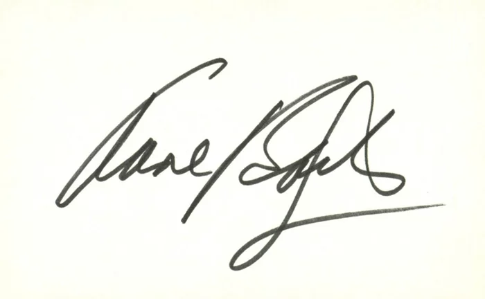 Anne Baxter autograph