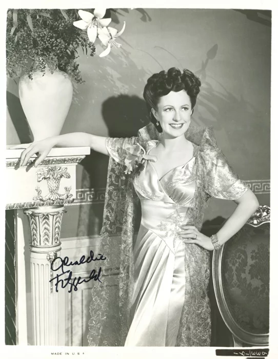 Geraldine Fitzgerald autograph