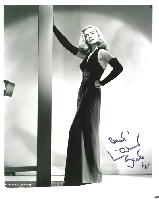 Lizabeth Scott autograph
