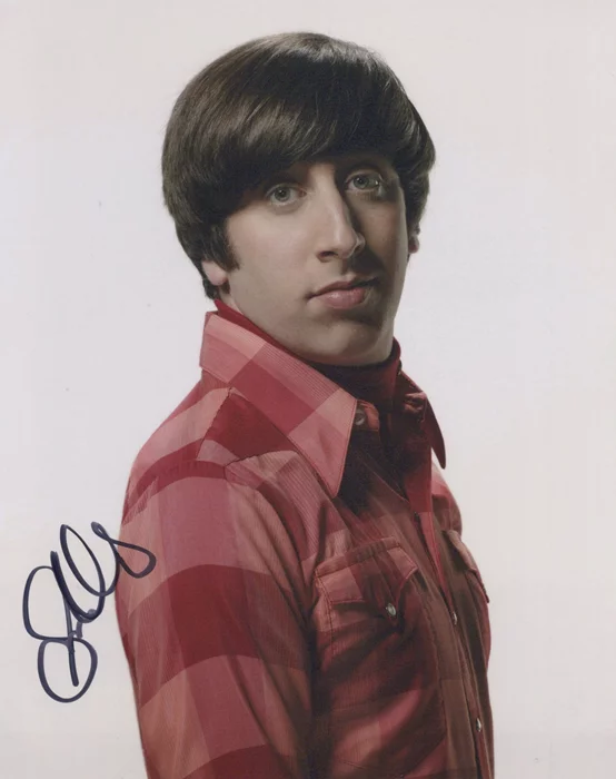 Simon Helberg autograph