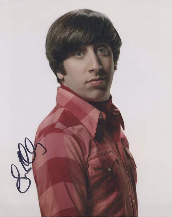 Simon Helberg autograph