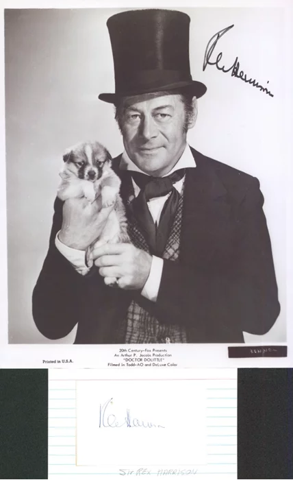 Rex Harrison autograph