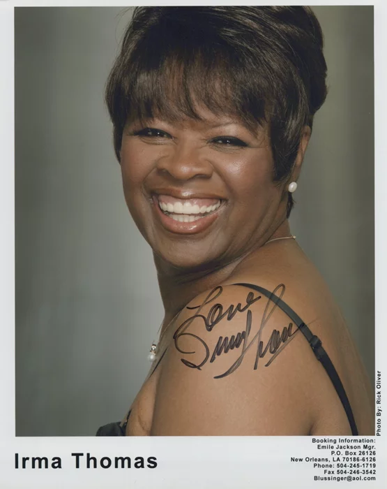 Irma Thomas autograph