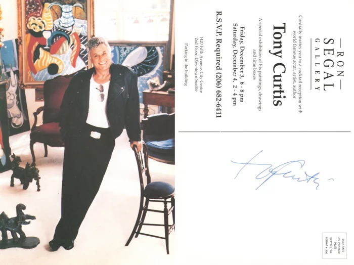 Tony Curtis autograph