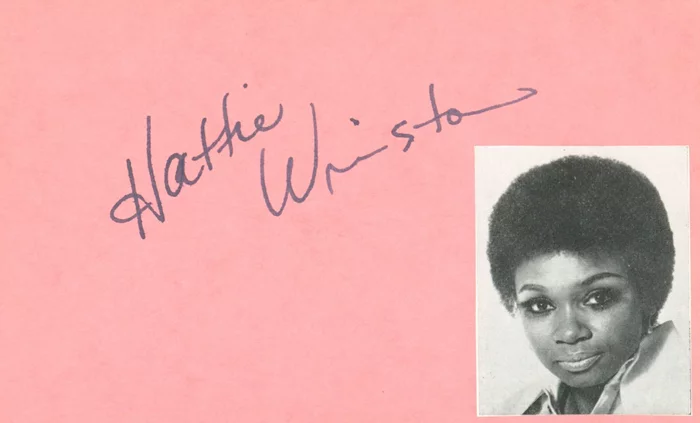 Hattie Winston autograph