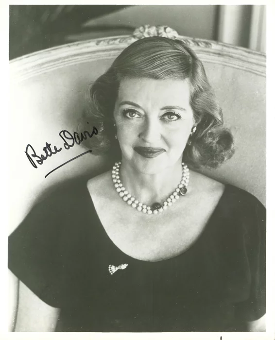 Bette Davis autograph